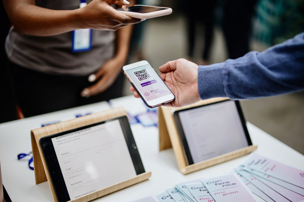 Using technology, such as QR codes, is a great way to capture leads at a trade show booth